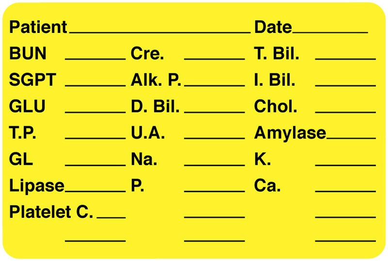 Medical Labels - Laboratory Label, 3" x 2"