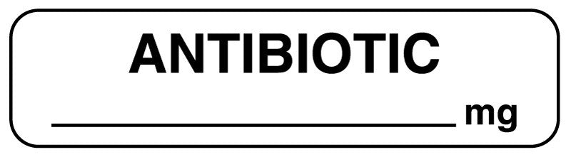 Medical Labels - Drug Syringe Label, 1-1/4" x 5/16"