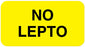 Medical Labels - NO LEPTO, Communication Label, 1-5/8" x 7/8"