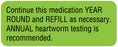 Medical Labels - Medication Instruction Label, 2-1/4" x 7/8"