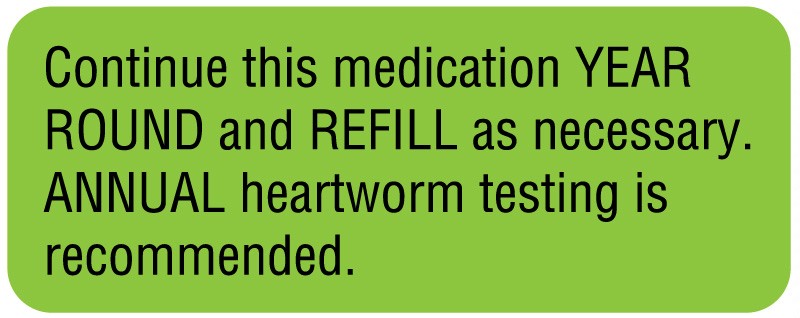 Medical Labels - Medication Instruction Label, 2-1/4" x 7/8"