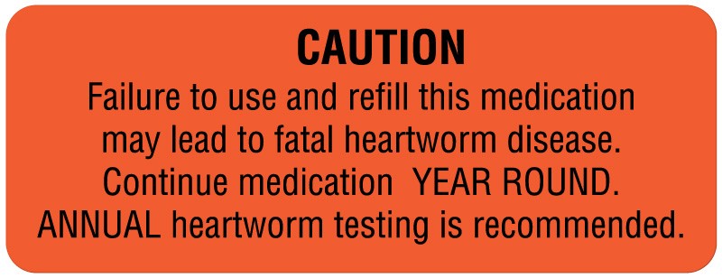 Medical Labels - Medication Instruction Label, 3" x 1-1/8"