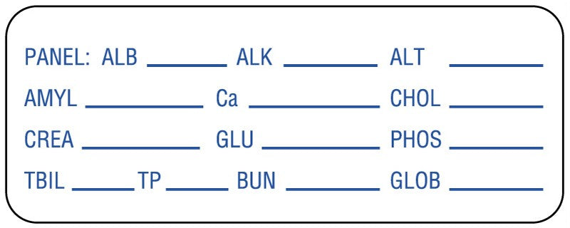 Medical Labels - Laboratory Label, 2-1/4" x 7/8"