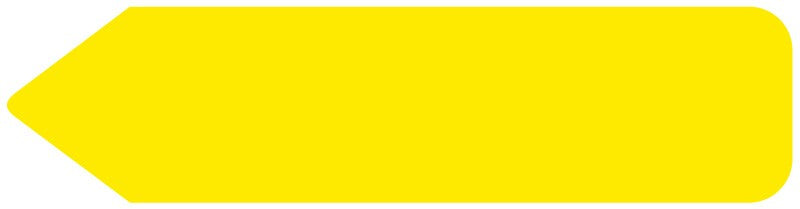 Medical Labels - Uniarrow Plus Flag, 1-3/4" x 13/32"