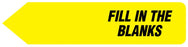 Medical Labels - Uniarrow Plus Flag with Message, 1-3/4" x 13/32"