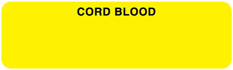 Medical Labels - Cord Blood Label, 3" x 7/8"
