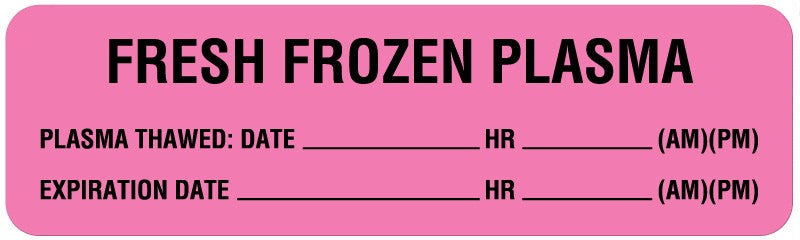 Medical Labels - Blood Product and Component Label, 3" x 7/8"