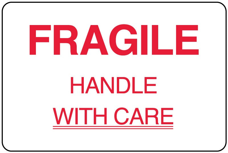 Medical Labels - Fragile Shipping Label, 3" x 2"