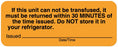 Medical Labels - Blood Bank Communication Label, 2-1/4" x 7/8"