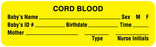 Medical Labels - Cord Blood Label, 3" x 7/8"
