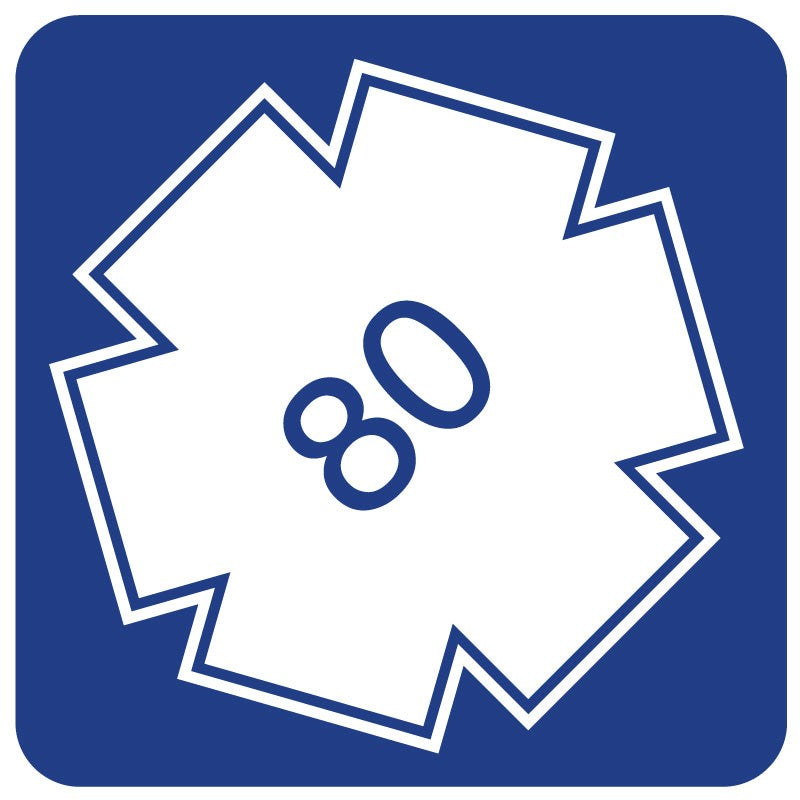 Medical Labels - Weight Capacity "80", 1-1/2" x 1-1/2"