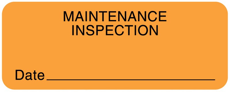 Medical Labels - Equipment Inspection Label, 2-1/4" x 7/8"