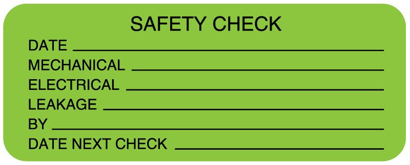 Medical Labels - Electrical Equipment Safety Label, 2-1/4" x 7/8"