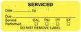 Medical Labels - Equipment Service Label, 2-1/4" x 7/8"