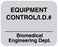 Medical Labels - Electrical Equipment Safety Label, 1-1/4" x 1"
