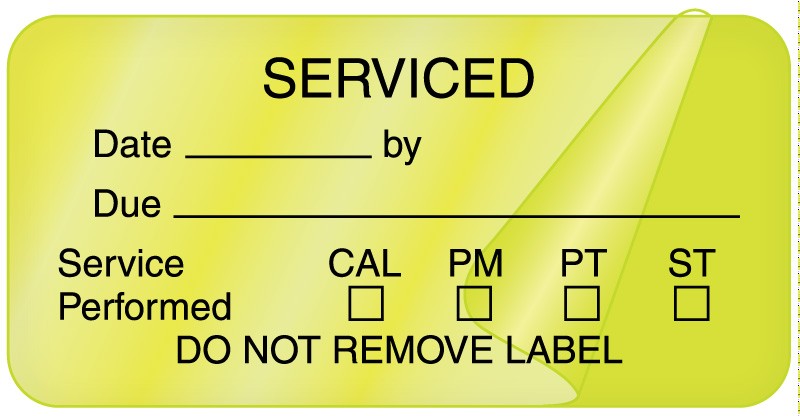 Medical Labels - Electrical Equipment Safety Label, 2" x 1"