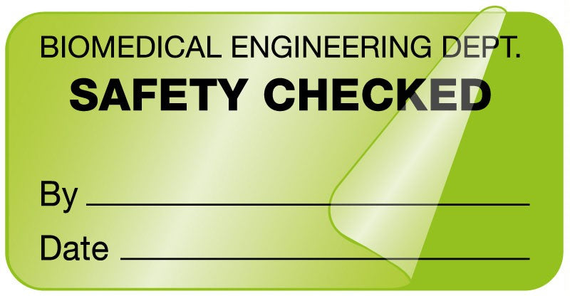 Medical Labels - Electrical Equipment Safety Label, 2" x 1"