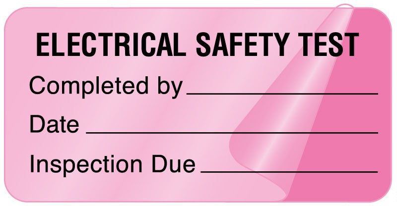 Medical Labels - Electrical Equipment Safety Label, 2" x 1"