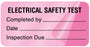 Medical Labels - Electrical Equipment Safety Label, 2" x 1"