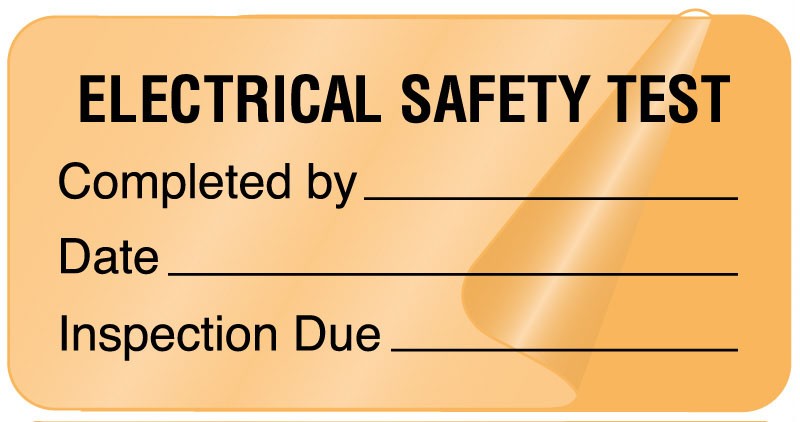 Medical Labels - Electrical Equipment Safety Label, 2" x 1"
