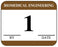 Medical Labels - Biomedical Engineering Inspection Label, 1-1/4" x 1"