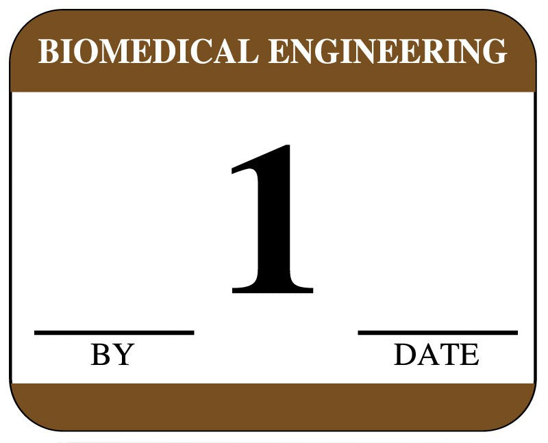 Medical Labels - Biomedical Engineering Inspection Label, 1-1/4" x 1"