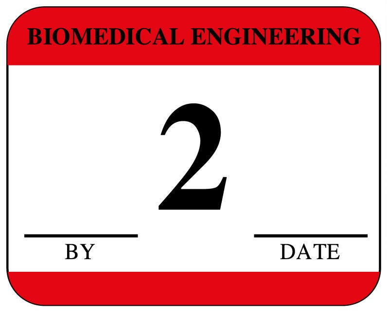 Medical Labels - Biomedical Engineering Inspection Label, 1-1/4" x 1"