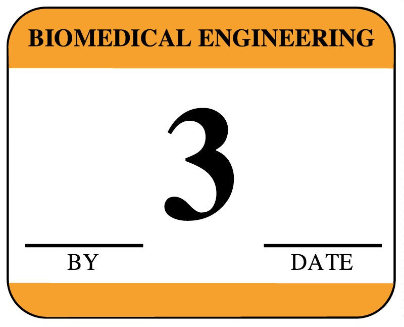 Medical Labels - Biomedical Engineering Inspection Label, 1-1/4" x 1"