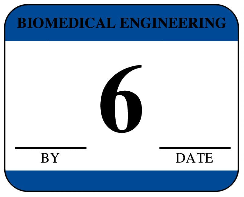 Medical Labels - Biomedical Engineering Inspection Label, 1-1/4" x 1"