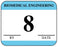 Medical Labels - Biomedical Engineering Inspection Label, 1-1/4" x 1"