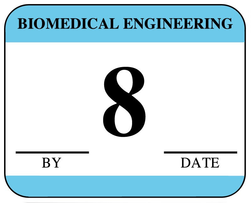 Medical Labels - Biomedical Engineering Inspection Label, 1-1/4" x 1"