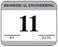 Medical Labels - Biomedical Engineering Inspection Label, 1-1/4" x 1"