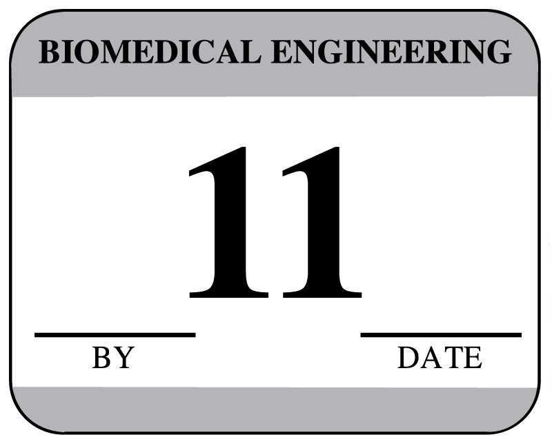 Medical Labels - Biomedical Engineering Inspection Label, 1-1/4" x 1"