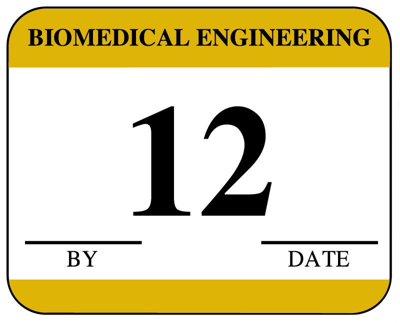 Medical Labels - Biomedical Engineering Inspection Label, 1-1/4" x 1"