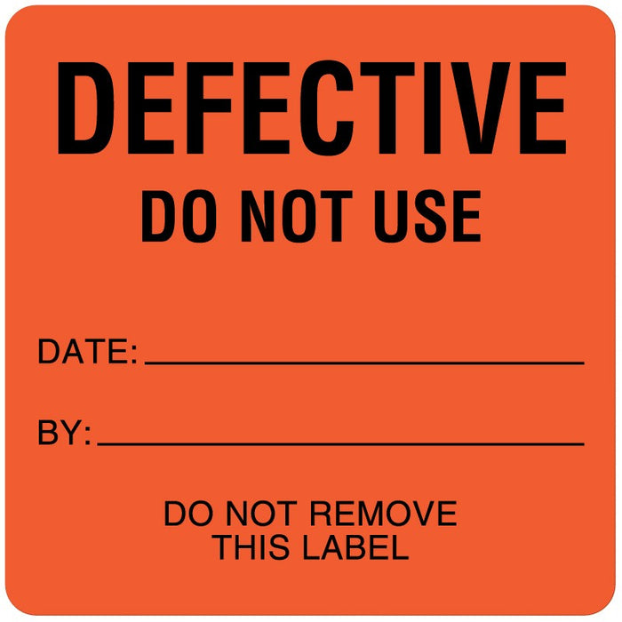 Medical Labels - Equipment Repair and Maintenance Label, 2-1/2" x 2-1/2"