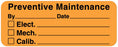 Medical Labels - Equipment Repair and Maintenance Label, 2-1/4" x 7/8"