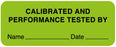 Medical Labels - Calibration Label, 2-1/4" x 7/8"