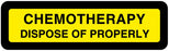 Medical Labels - Chemotherapy Disposal Label, 3" x 7/8"