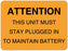 Medical Labels - Battery & Lamp Maintenance Label, 2-3/8" x 1-3/4"