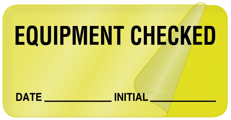 Medical Labels - Equipment Service Label, 2" x 1"
