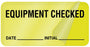 Medical Labels - Equipment Service Label, 2" x 1"