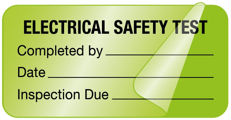 Medical Labels - Electrical Equipment Safety Label, 2" x 1"