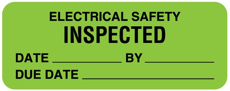 Medical Labels - Electrical Equipment Safety Label, 2-1/4" x 7/8"