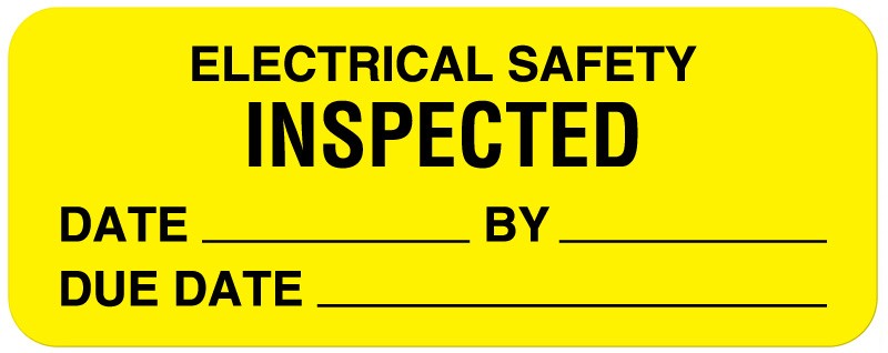 Medical Labels - Electrical Equipment Safety Label, 2-1/4" x 7/8"