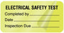 Medical Labels - Electrical Equipment Safety Label, 2" x 1"