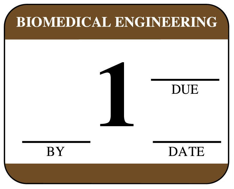 Medical Labels - Biomedical Engineering Inspection Label, 1-1/4" x 1"