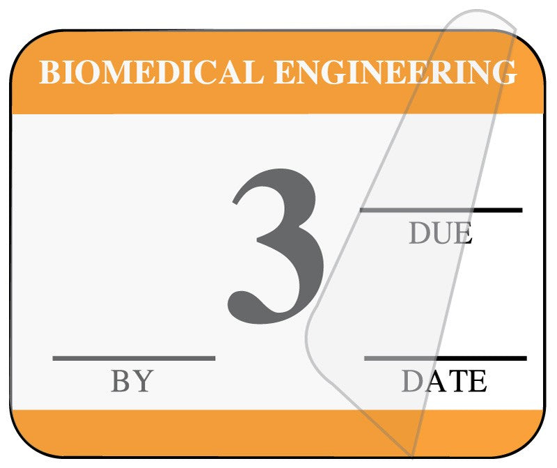 Medical Labels - Biomedical Engineering Inspection Label, 1-1/4" x 1"