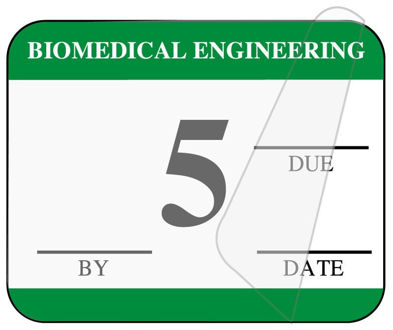Medical Labels - Biomedical Engineering Inspection Label, 1-1/4" x 1"