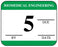 Medical Labels - Biomedical Engineering Inspection Label, 1-1/4" x 1"