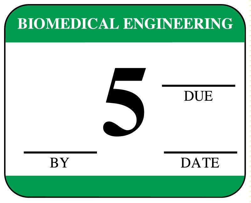 Medical Labels - Biomedical Engineering Inspection Label, 1-1/4" x 1"